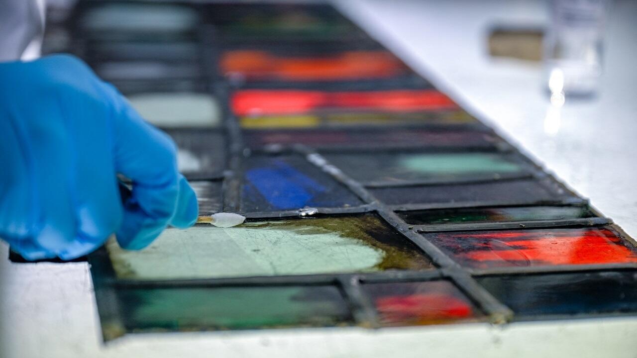 France: un vitrail art déco unique pour le salon international du patrimoine culturel