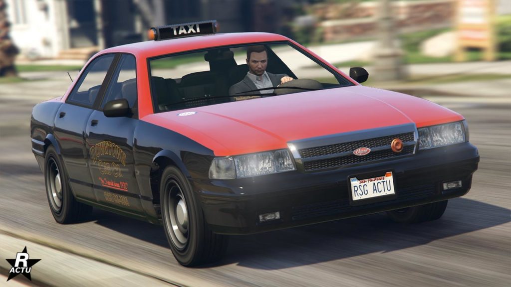 La face avant du Taxi Custom de chez Vapid