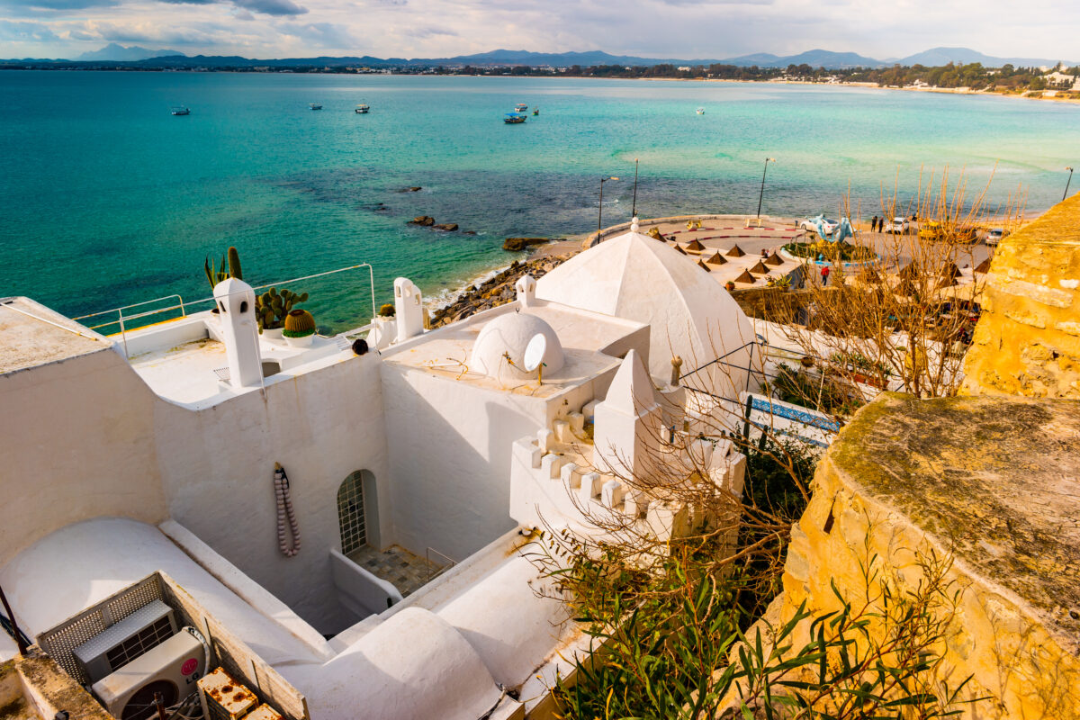 Hammamet : la mer vue de la medina