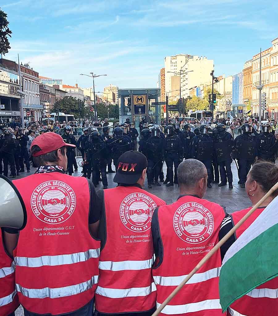 Soutien à la Palestine : violences policières à Toulouse
