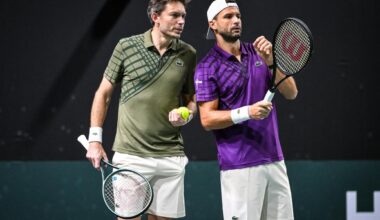 Fin de carrière pour Mahut : le Français s’incline en double avec Dimitrov à Paris