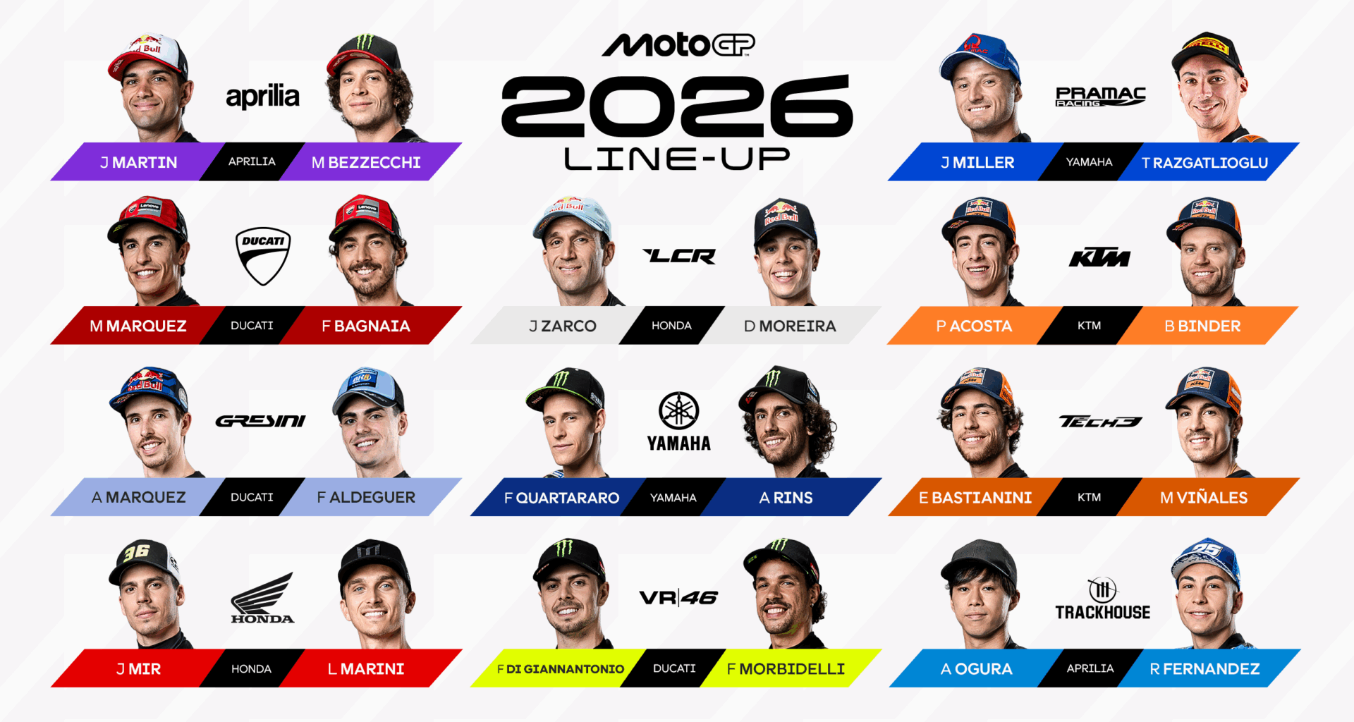 La grille 2026 est complète !