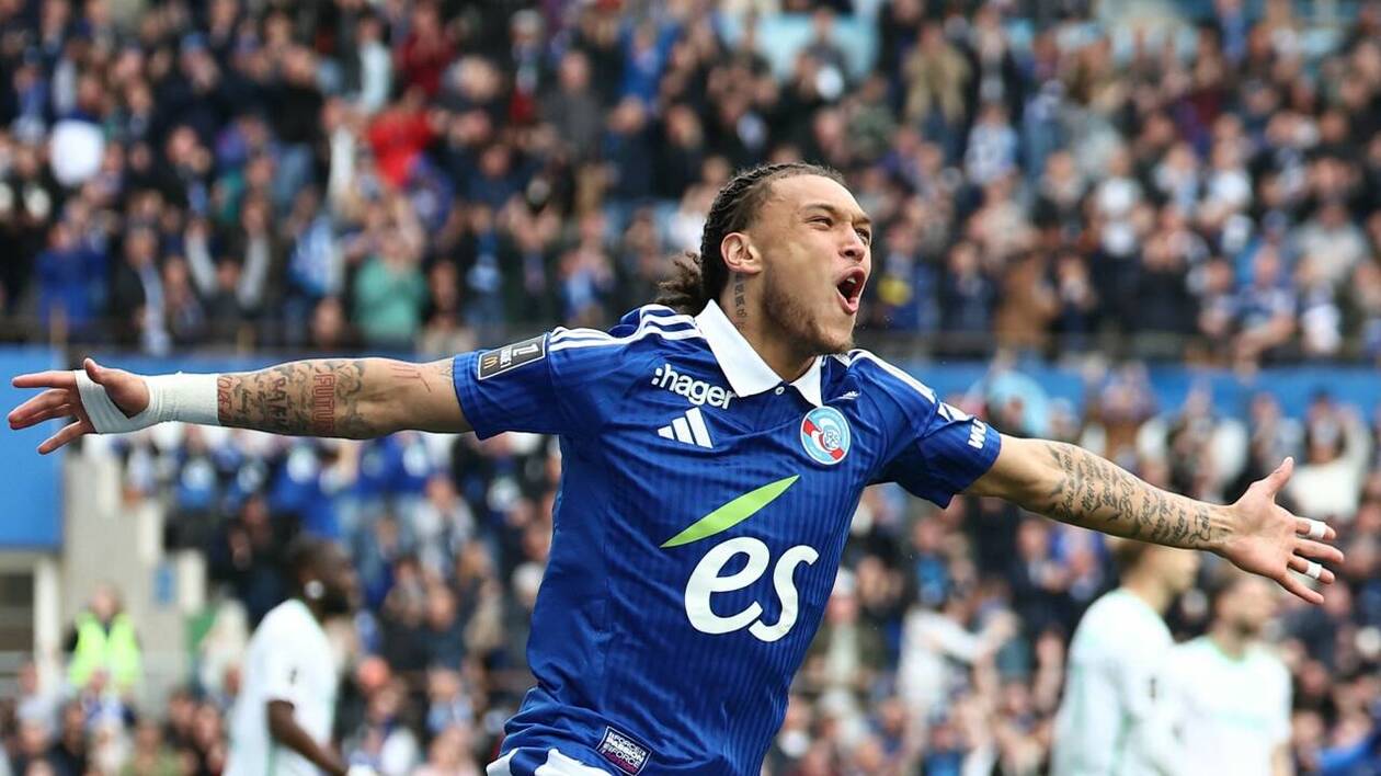 Diego Moreira buteur avec Strasbourg