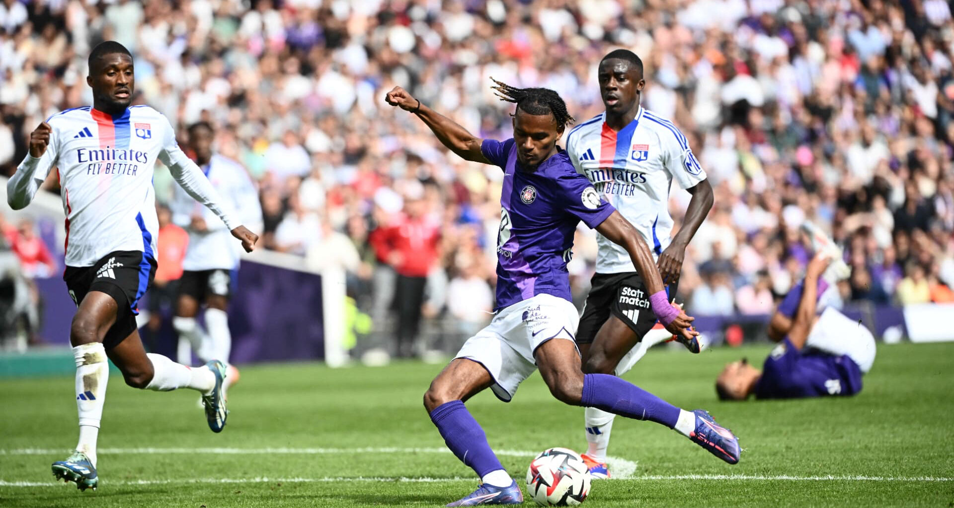 Toulouse - OL lors du match aller 2024-2025