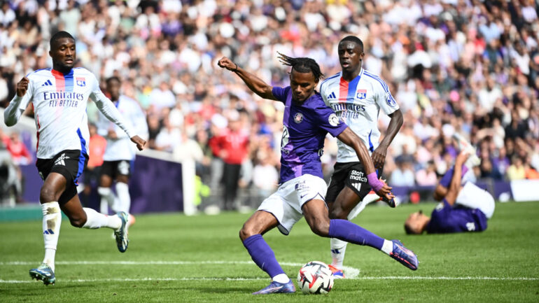 Toulouse - OL lors du match aller 2024-2025
