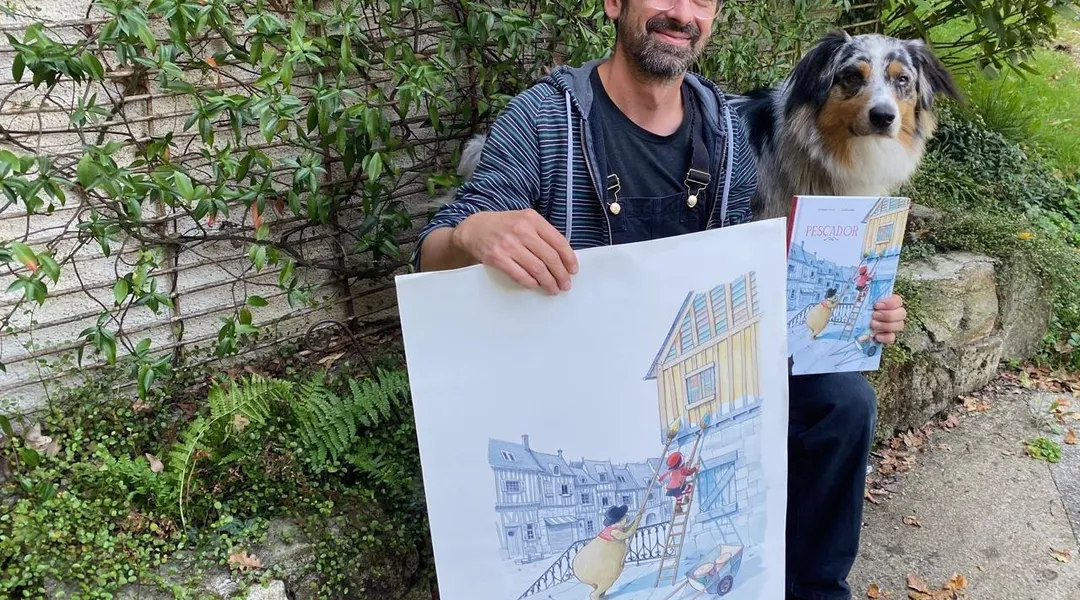 Avec « Pescador », l’illustrateur orvaltais Olivier Chéné signe sa première bande dessinée