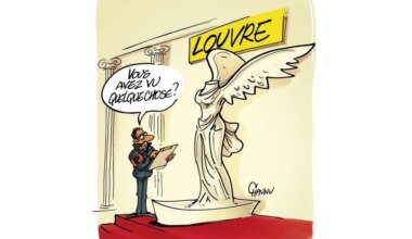 Le dessin de Chaunu : l’impressionnant cambriolage du Louvre