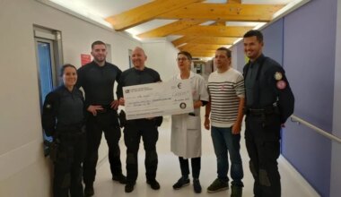 La CRS 82 s’engage pour Octobre rose près de Nantes