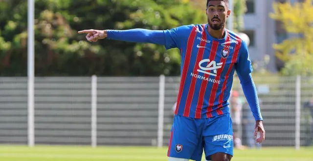 photo léandro morante retrouve du rythme avec le sm caen, après sa blessure musculaire à la cuisse, contractée en début de saison. © marc olejnik