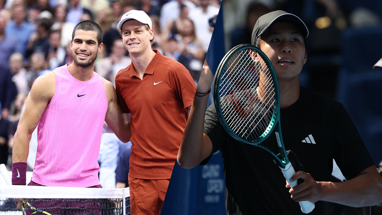 Learner Tien a décroché sa 5e victoire de la saison face au TOP 10, seul Jannik Sinner et Carlos Alcaraz ont fait mieux (Getty Images)