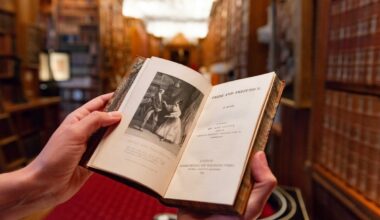 Orgueil et Préjugés par Jane Austen, visible au château de Windsor jusqu'au 2 novembre.