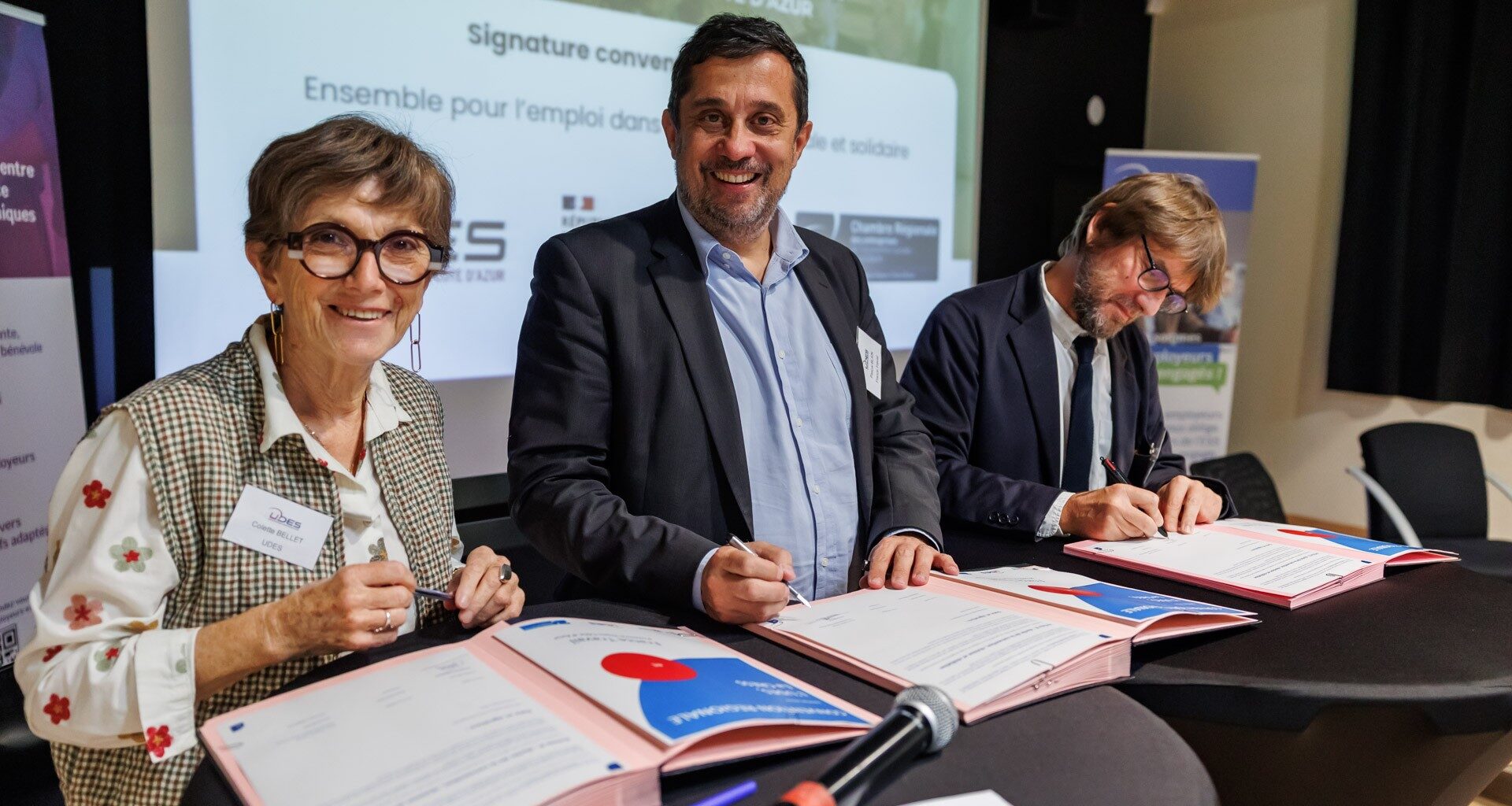 MARSEILLE : Signature d'un partenariat tripartite entre l'UDES, la CRESS Provence-Alpes Côte d'Azur et France Travail