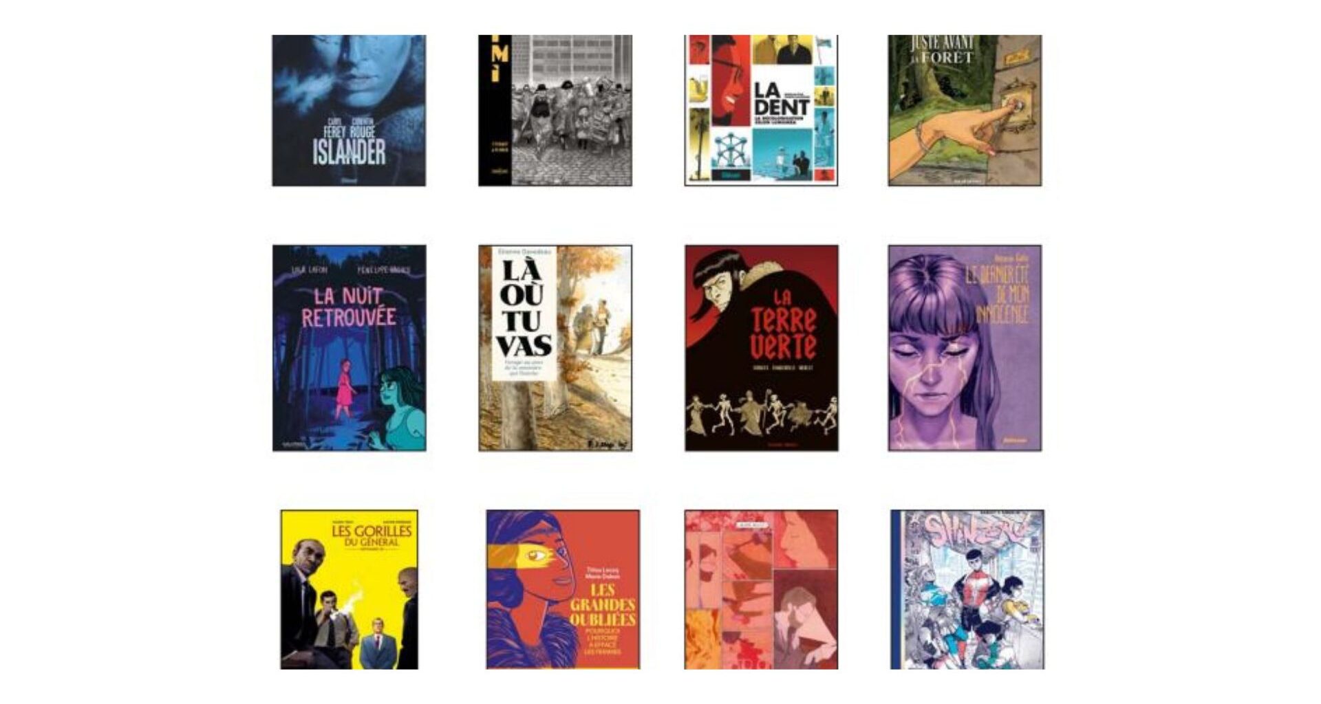 La première sélection du prix BD Fnac France Inter 2026