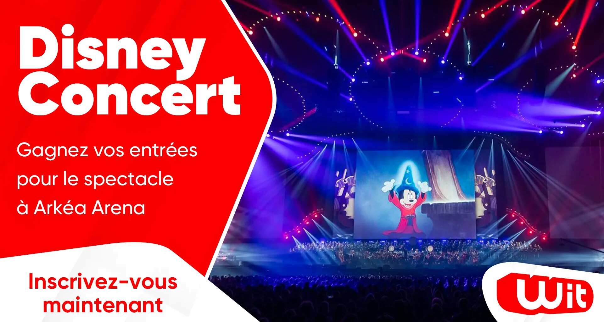 Disney Concert : gagnez vos entrées pour le spectacle à Arkéa Arena
