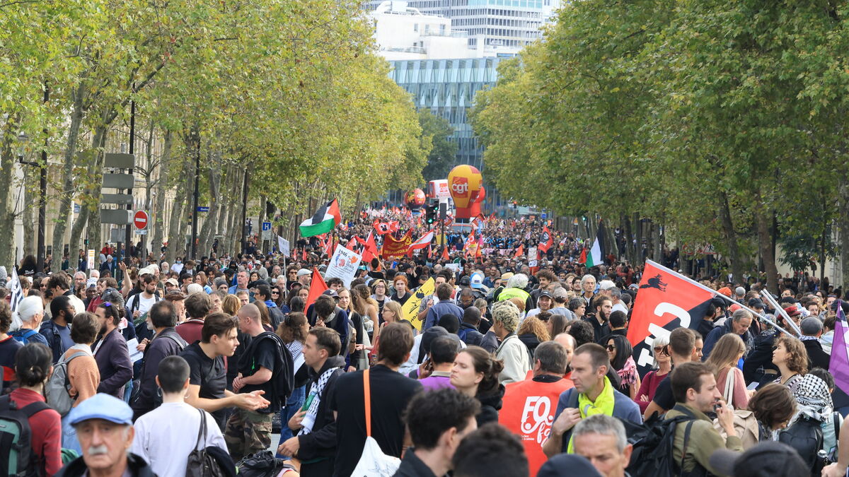 DIRECT. Grève du 2 octobre : près de 600 000 manifestants en France pour la CGT, 185 000 selon la police