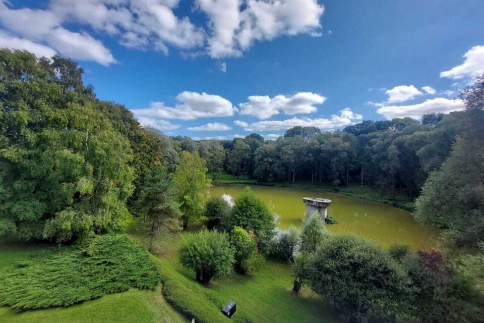 La vue depuis la terrasse.