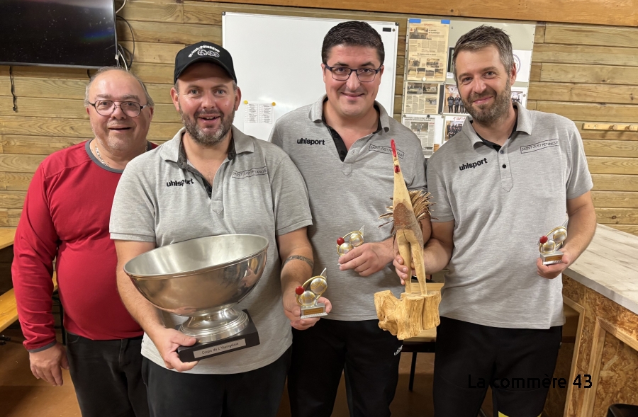 Pétanque : Saint-Just-Malmont remporte la finale de la Coupe des clubs de l'Yssingelais