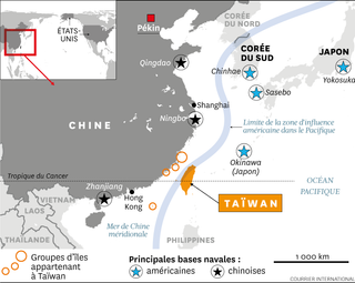 Taïwan se situe à environ 180 kilomètres des côtes de la Chine continentale et est peuplé de plus de 23 millions d’habitants.