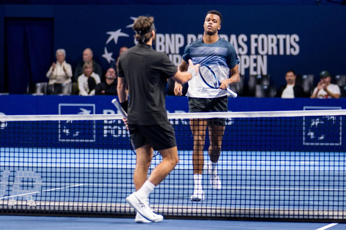 Mpetshi Perricard, qui a retrouvé ses sensations en indoor à Bruxelles, affronte en quarts de finale Lorenzo Musetti