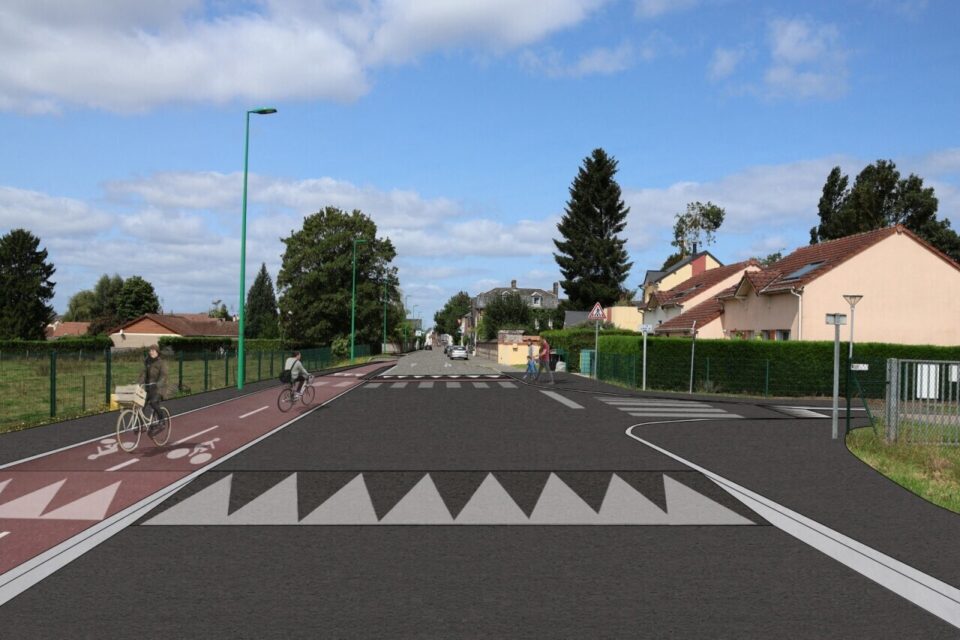 Boos La Neuville piste cyclable