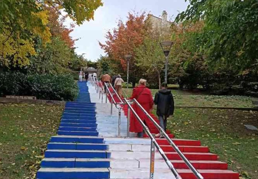 Les royalistes lyonnais repeignent la Croix-Rousse aux couleurs de la France -