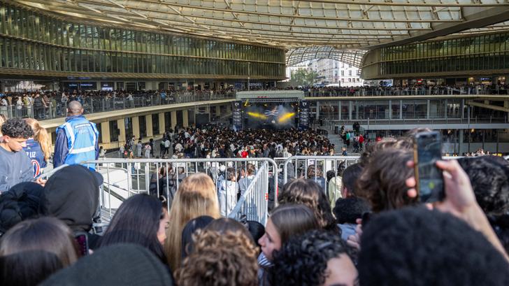 Lors de l’événément « Centrale Place » organisé sous la Canopée des Halles à Paris, le 11 octobre 2025.