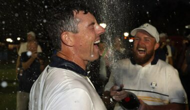 La somme astronomique dépensée par l'Europe au bar pour célébrer la victoire en Ryder Cup !