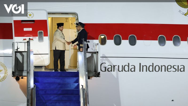 Dimanche soir Prabowo a eu un vol direct en Egypte durant le sommet de Gaza