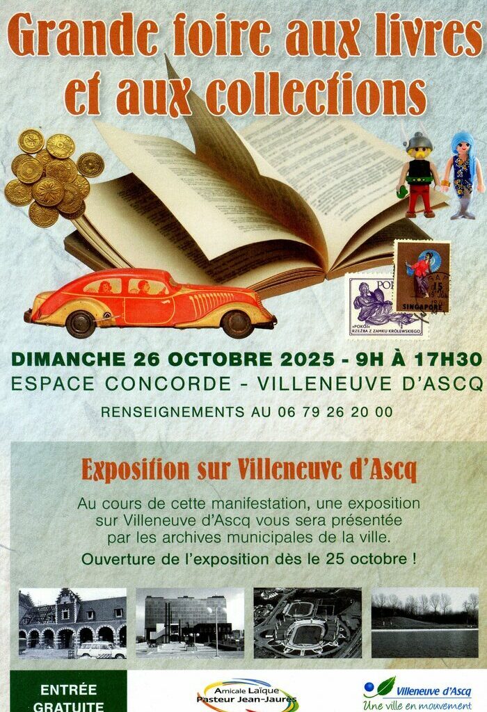 Exposition et foire aux livres et collections