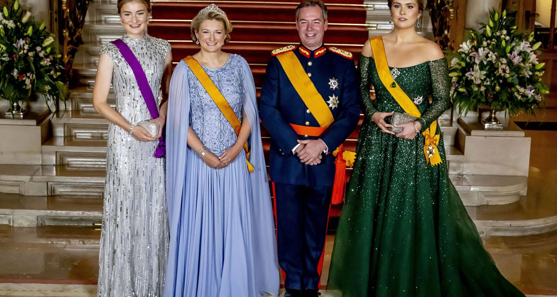 Elisabeth de Belgique et Catharina-Amalia futures reines étincelantes au Luxembourg