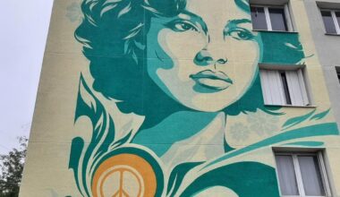 une fresque monumentale prend forme à la résidence des Ailes