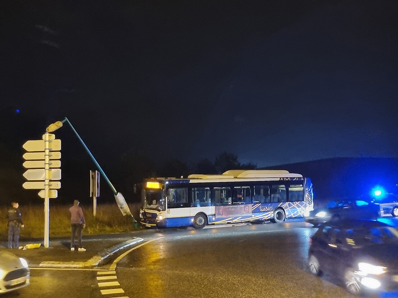 spectaculaire accident aux portes de Toulouse