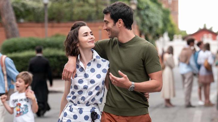 Emily et son nouveau copain, Marcello, ici à Rome dans la nouvelle saison d’« Emily in Paris ».