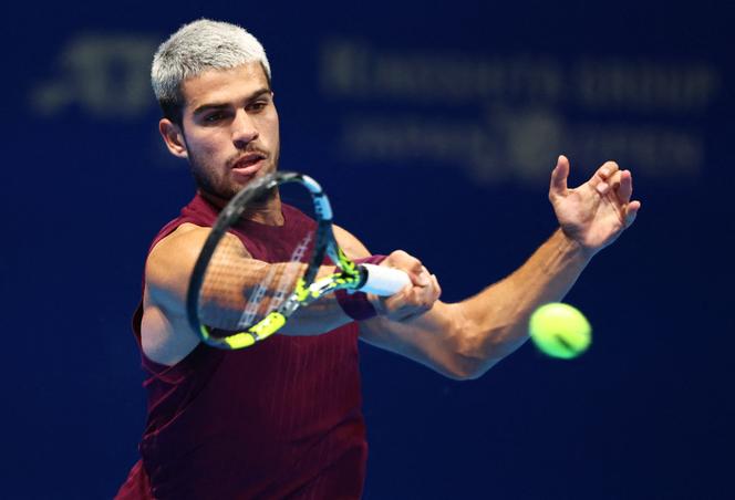 L’Espagnol Carlos Alcaraz lors du tournoi de Tokyo, le 30 septembre 2025.