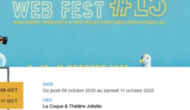 MARSEILLE : Marseille Web Fest 2025, du jeudi 9 au samedi 11 octobre