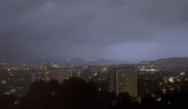 un très violent orage surprend Marseille, les images impressionnantes
