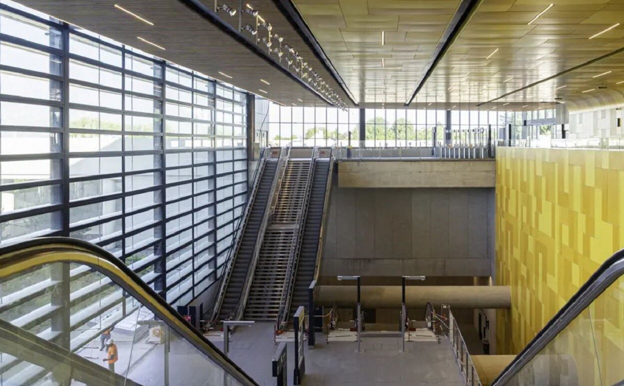 à un an de son ouverture, la future gare de Villiers-Champigny-Bry a bouclé ses travaux