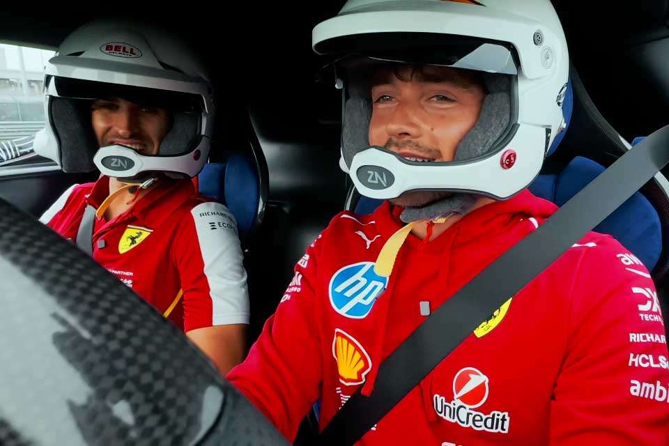 Les pilotes Charles Leclerc et Antonio Giovinazzi testent la Ferrari 849 de 1050 ch sur circuit : "le son est très cool"