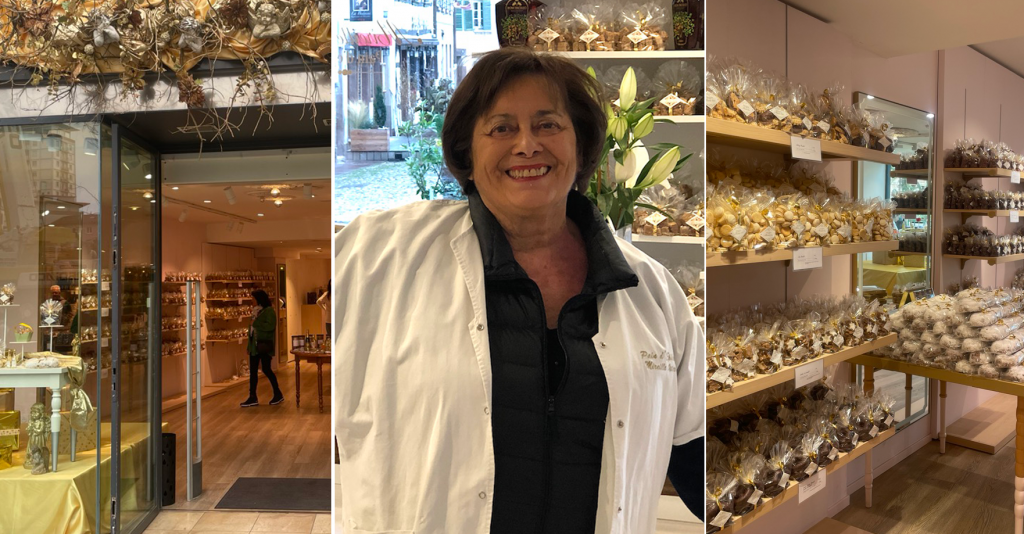 Mireille Oster vient d'ouvrir une boutique de pains d'épices place Kléber