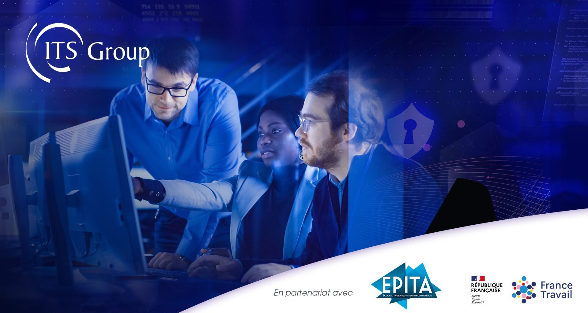 L’EPITA, France Travail Ile-de-France & ITS Group s’associent pour former les futurs experts en cybersécurité