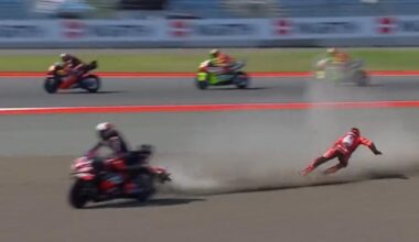 en vidéo, l’énorme chute de Marquez victime d’une fracture de l’épaule, Aldeguer s’impose en Indonésie