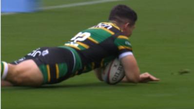 en vidéo, les deux (jolis) essais d’Anthony Belleau qui offrent la victoire à Northampton