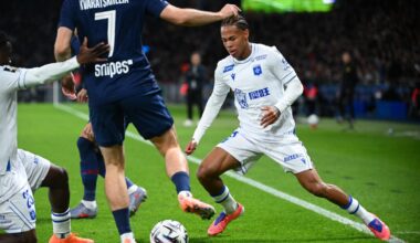 Auxerre avec Kévin Danois et Oussama el-Azzouzi à Rennes en Ligue 1