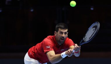 Novak Djokovic s'est retiré en plein match contre Taylor Fritz au Six Kings Slam (Clive Brunskill/Getty Images)