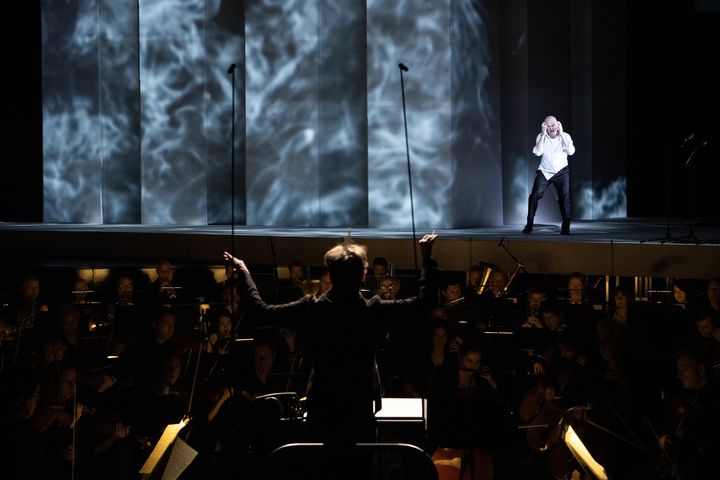 Scène d'"Antigone" à la Philharmonie de Paris, le 6 octobre 2025. (CORDULA TREML)