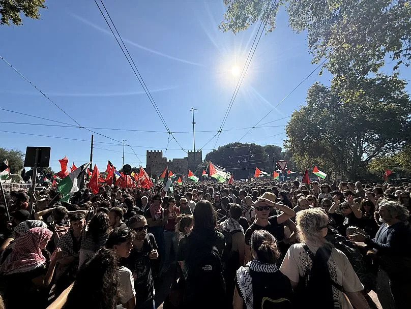 Manifestation propalestinienne à Rome.