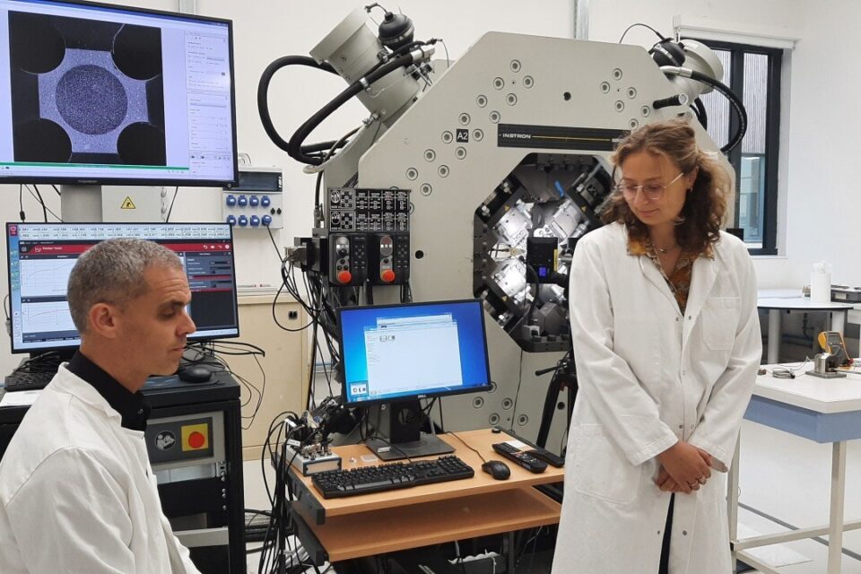 Le campus de l'innovation Mines Paris-PSL inauguré ce mercredi 22 octobre 2025 à Versailles (Yvelines) dispose de trois laboratoires d'excellence. Ici, le centre des matériaux.