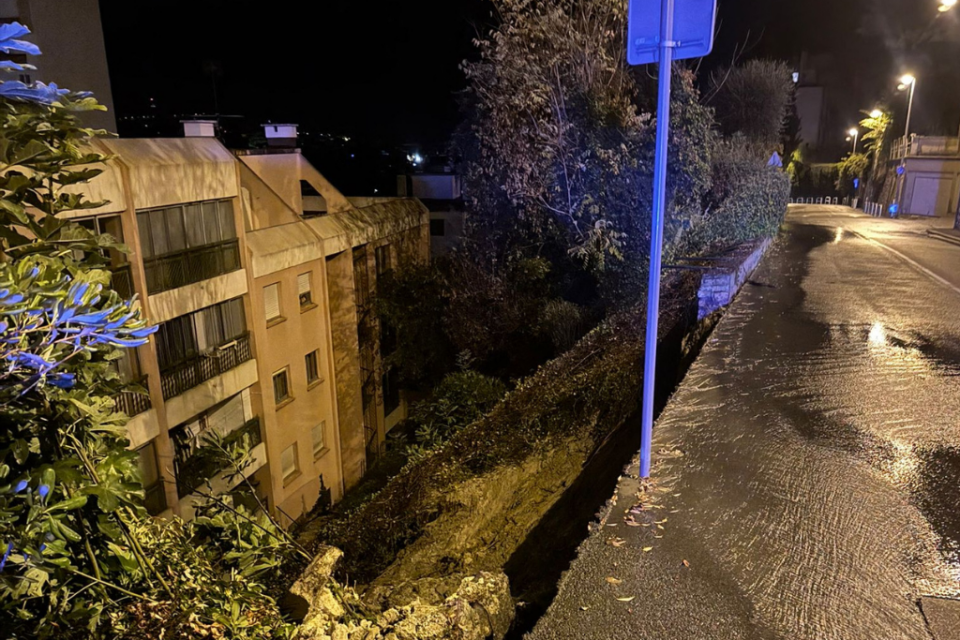 Un éboulement s'est produit dans la nuit du lundi 20 au mardi 21 octobre, au niveau de l'avenue de Gairaut à Nice.