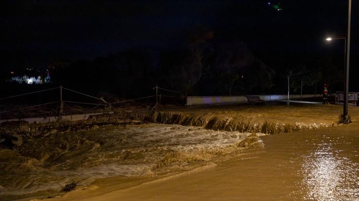 Photo d’illustration d’inondations prise à Barcelone, en Catalogne, Espagne, le 12 juillet 2025.