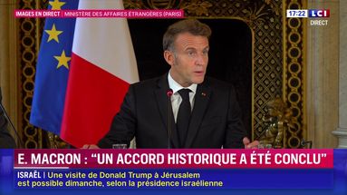 Emmanuel Maron sur la situation à Gaza : "Un accord historique a été conclu"